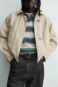 CROPPED FIREMAN CLASP JACKET
