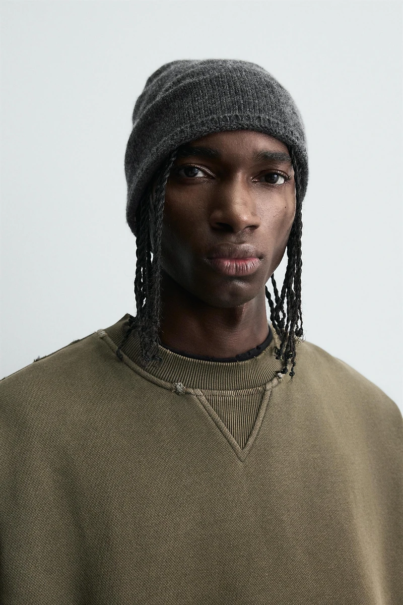 SWEAT COL ROND DÉLAVÉ