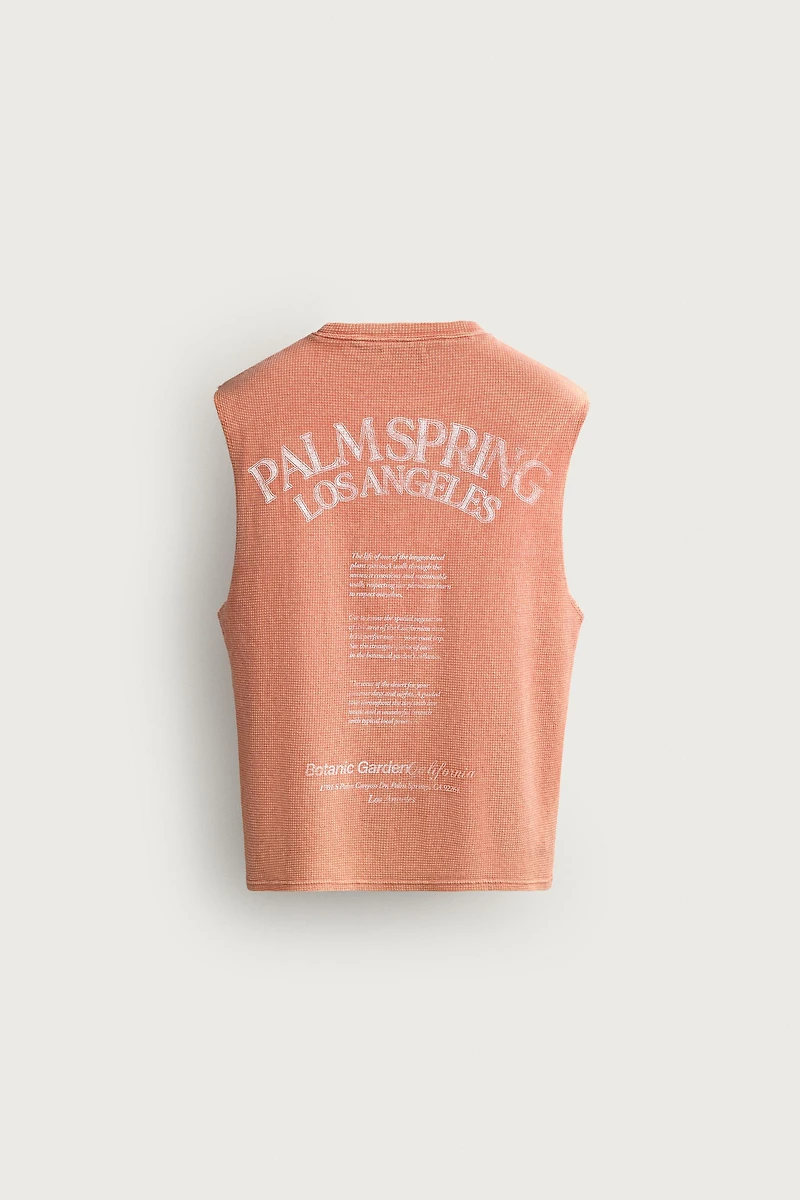 PRINTED KNIT TANK TOP