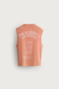 PRINTED KNIT TANK TOP
