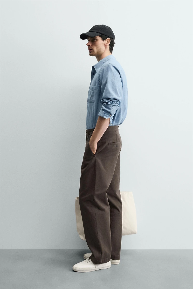 STRAIGHT FIT CHINO PANTS