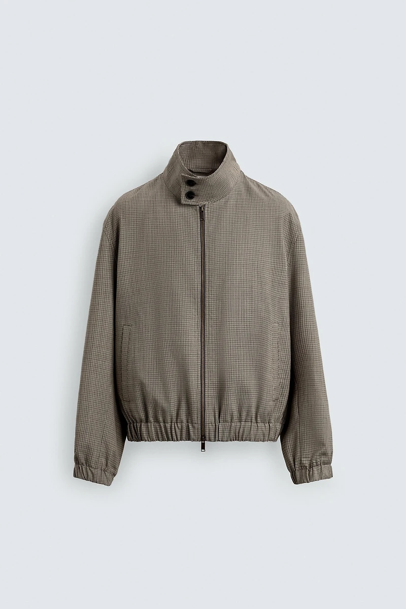 HOUNDSTOOTH RELAXED FIT JACKET