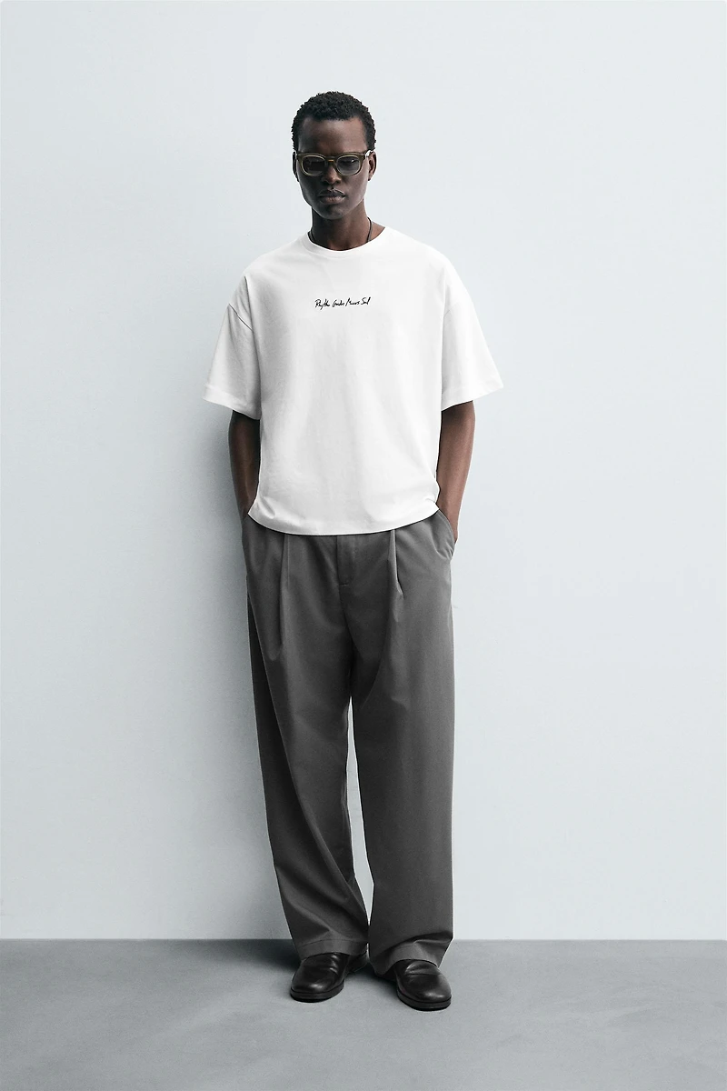 T-SHIRT TEXTE BROD