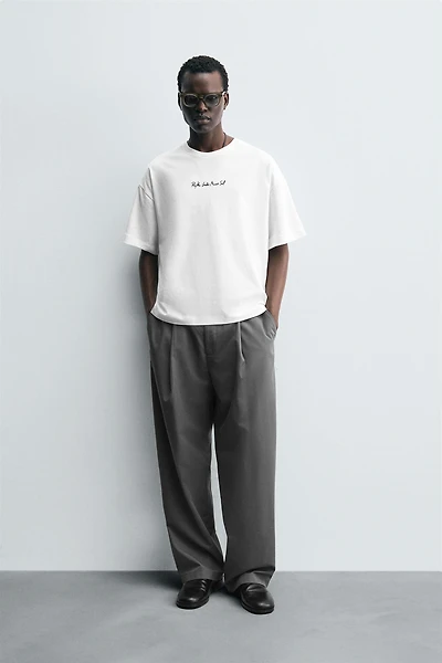 T-SHIRT TEXTE BROD