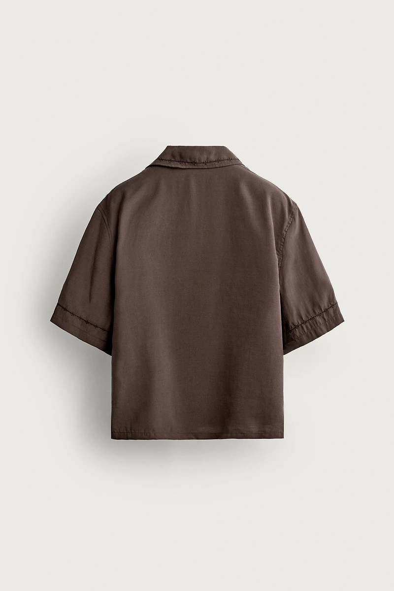 EMBROIDERED RELAXED-FIT SHIRT
