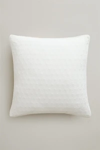 HOUSSE DE COUSSIN FLEURS BRODÉES