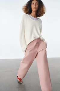 PANTALON EN CUIR 100% ZW COLLECTION ÉDITION LIMITÉE