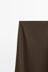 Flowing satin skirt