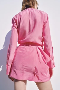 FLOWY BLOUSE WITH TIES ZW COLLECTION
