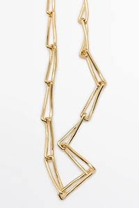 Metal chain link necklace