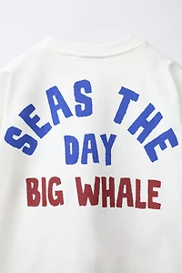 WHALE PATCH T-SHIRT