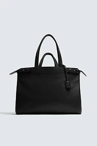 LEATHER SHOPPER BAG