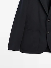 Wool blend blazer