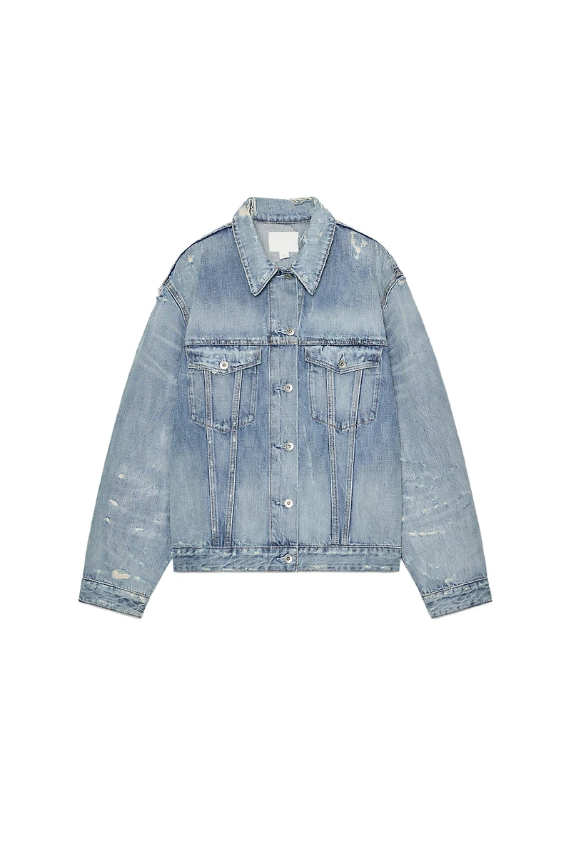 VESTE EN JEAN TRF DÉCHIRÉE