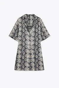 ANIMAL PRINT MINI DRESS