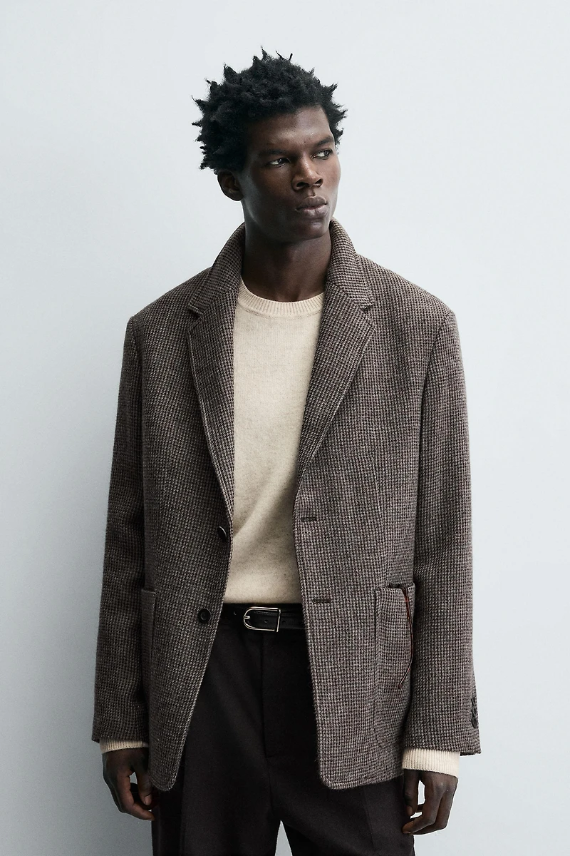 LIMITED EDITION 100% WOOL STRUCTURED BLAZER