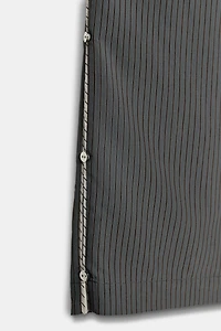 PANTALON À RAYURES EN MÉLANGE DE VISCOSE