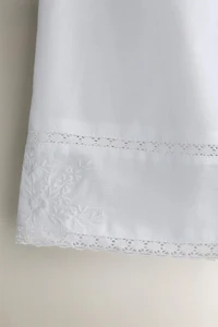 LACE AND EMBROIDERED SHORTS