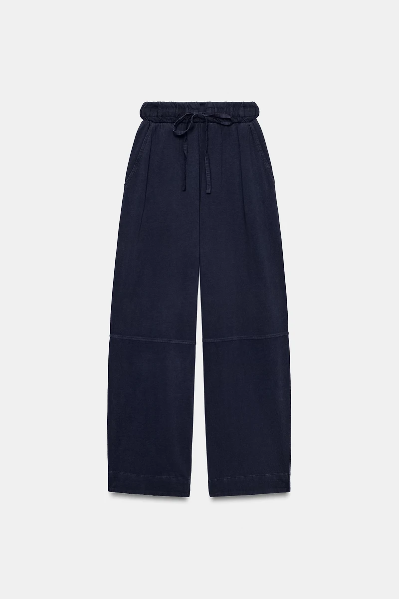 COTTON BALLOON PANTS