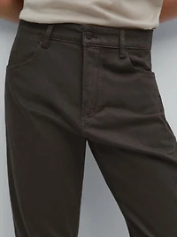 Slim fit denim trousers