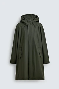 PARKA EFFET GOMME CAPUCHE