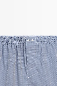 100% cotton micro-check boxers