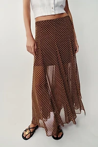 POLKA DOT MIDI SKIRT