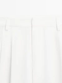 Pantalon wide leg à plis