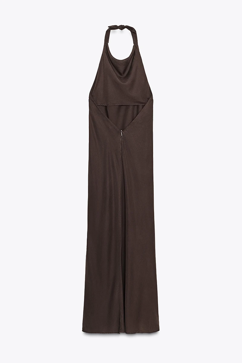 FLOWY HALTER DRESS