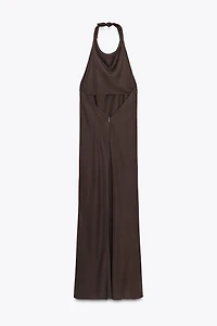 FLOWY HALTER DRESS