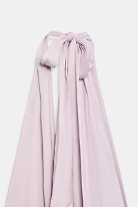 ROBE MIDI HALTER SATINÉE