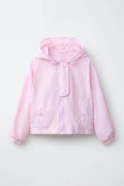 WATER REPELLENT HOODED RAINCOAT