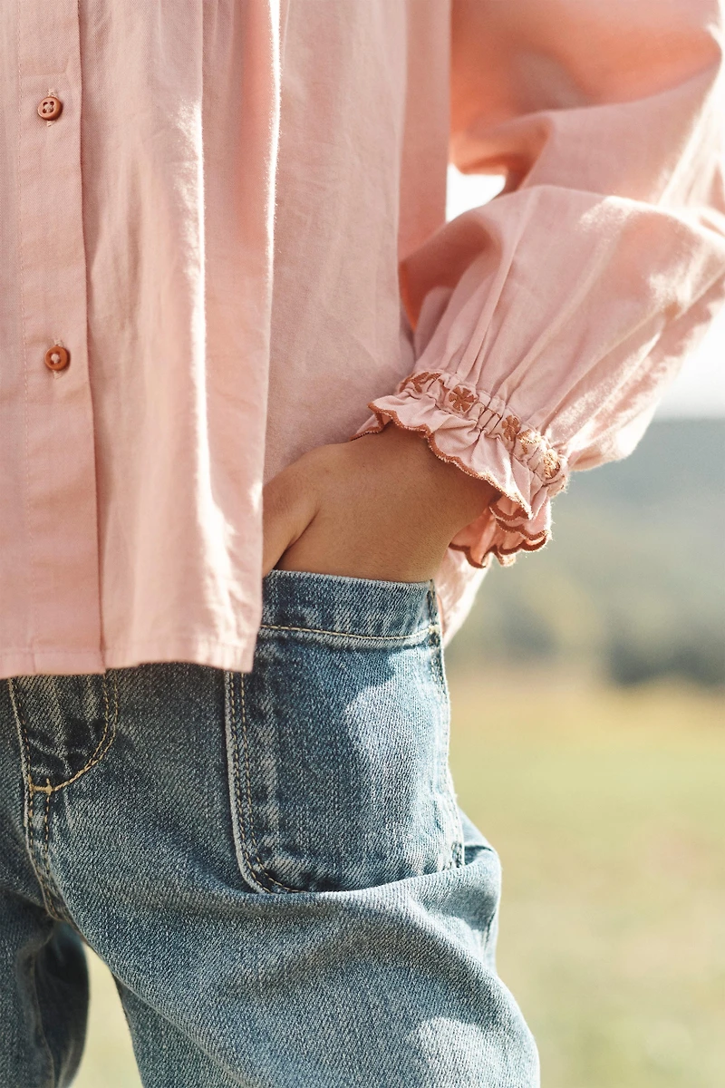 CHEMISE À FLEURS BRODÉES LIMITED EDITION