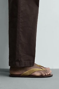 LEATHER STRAP SANDALS