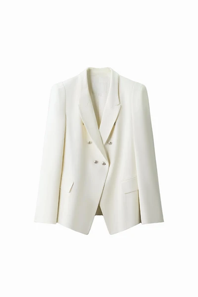 BLAZER À BOUTONNAGE CROISÉ AVEC ÉPAULETTES ZW COLLECTION