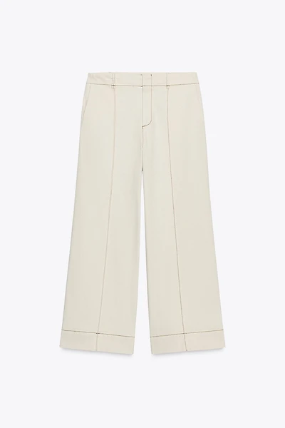 PANTALON JUPE-CULOTTE SURPIQÛRES