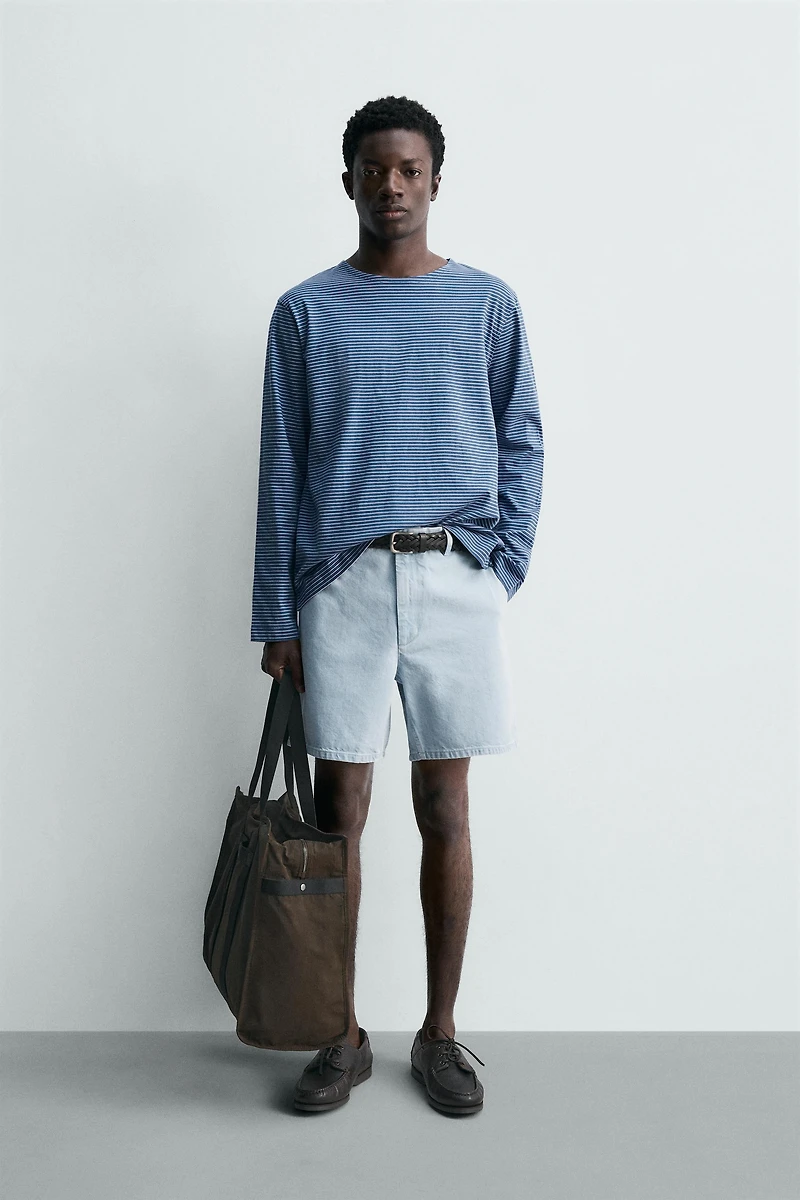 STRIPED JACQUARD T-SHIRT
