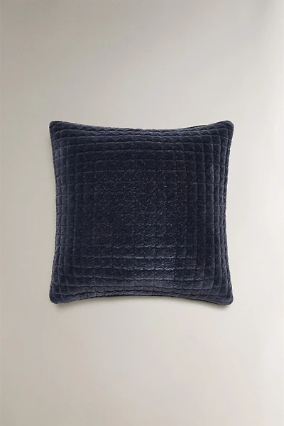 QUILTED THROW PILLOW COVER