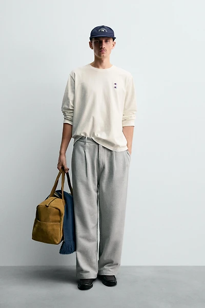 CHAMPION® X ZARA LONG SLEEVE PATCH T-SHIRT