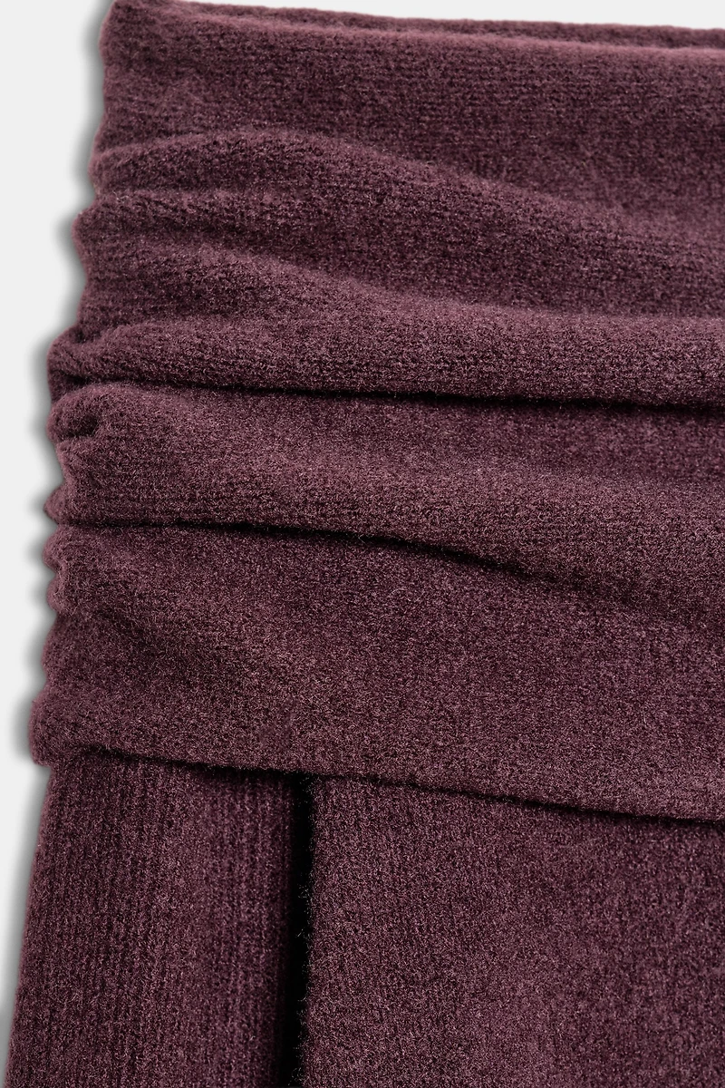 STRAPLESS KNIT JUMPER