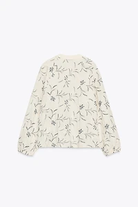 EMBROIDERED TEXTURED RUSTIC BLOUSE