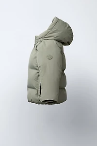 WATER REPELLENT HOODED PUFFER COAT