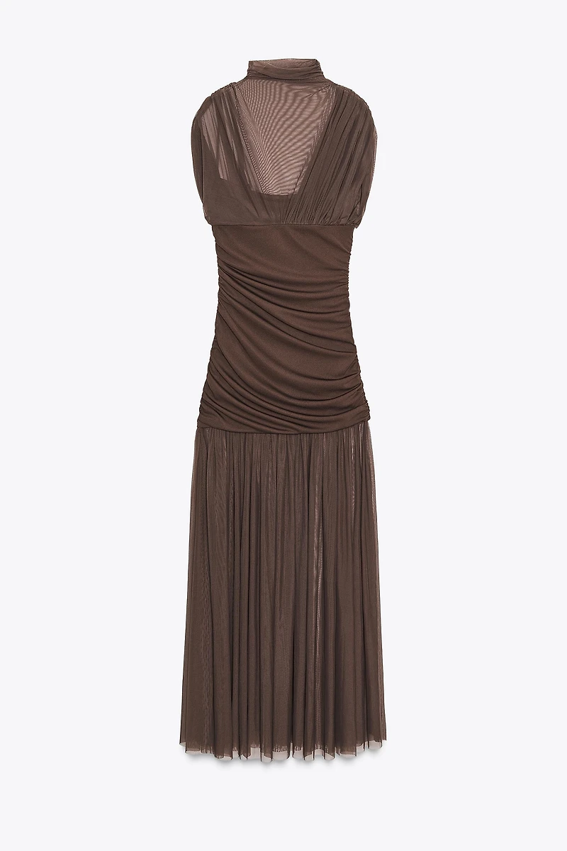 COMBINATION TULLE DRESS