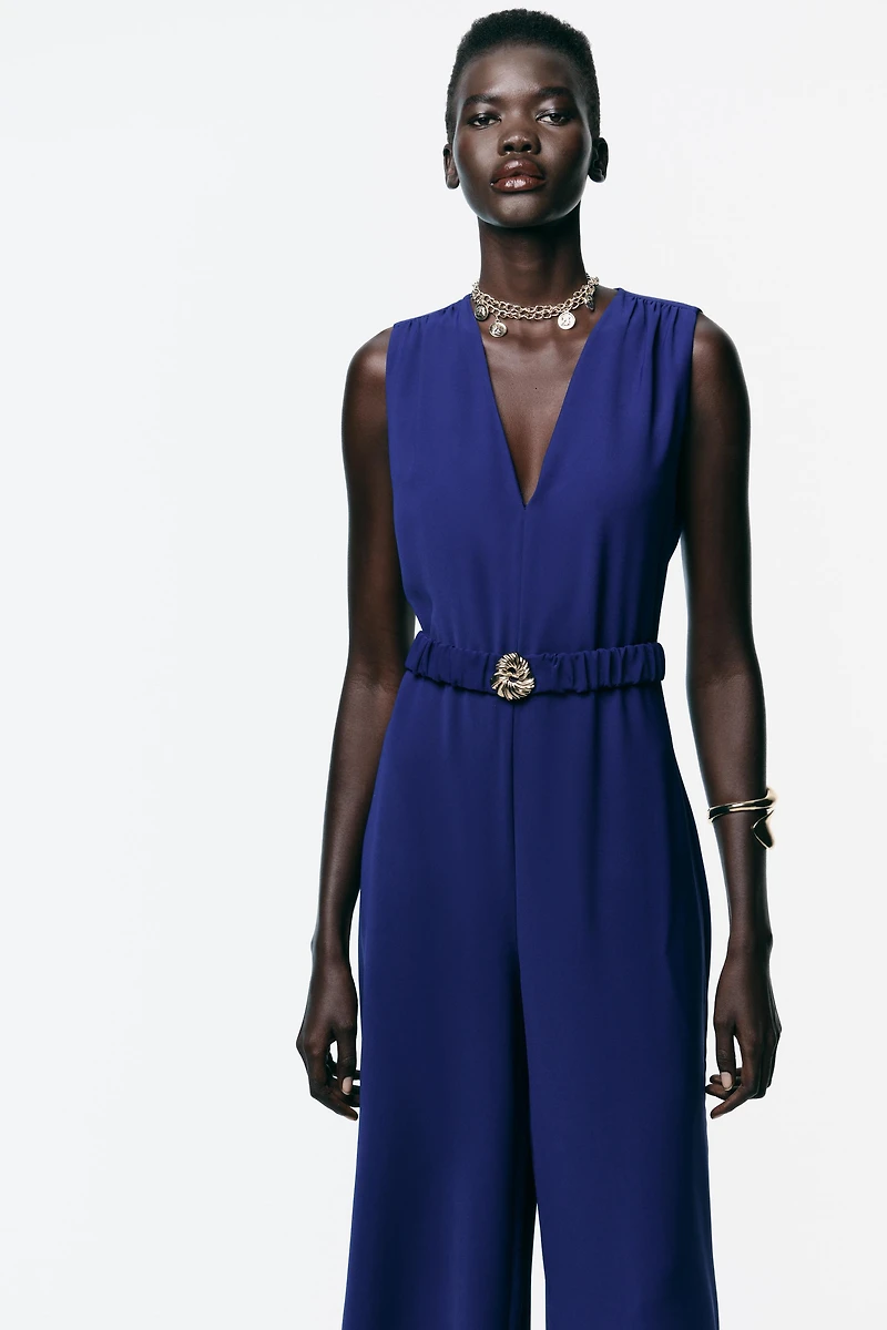 HARDWARE BELTED JUMPSUIT