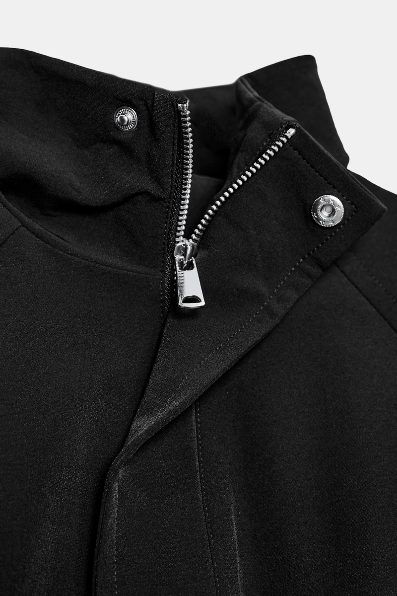 OVERSIZED ZIPPER BOMBER JACKET