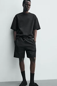 RELAXED FIT INTERLOCK JOGGER SHORTS