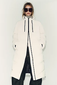 LONG RUBBERIZED WINDPROOF HOODIE ANORAK