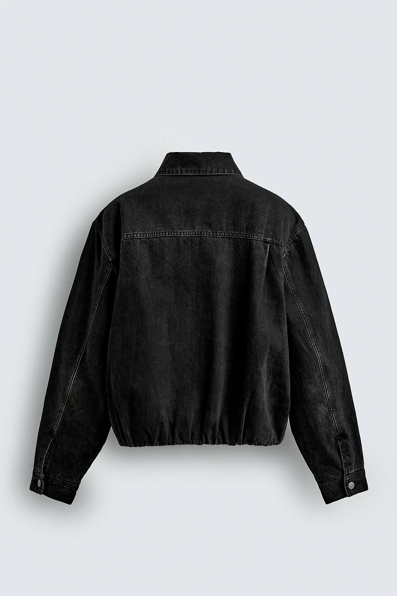 PADDED BOXY FIT DENIM JACKET