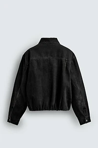 PADDED BOXY FIT DENIM JACKET