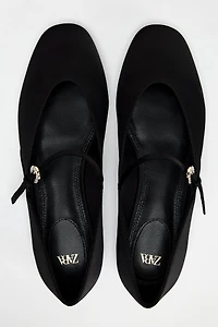 SATIN EFFECT BALLET FLATS 50TH ANNIVERSARY